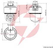 Kamera ip hilook ptz-n2c600m-de(2.8mm)(o-std) 6mp smart hybrid light
