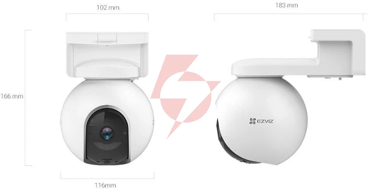 Kamera ip ezviz eb8 pro 4g 4k kit 8mp z panelem słonecznym 8w 4g wi-fi