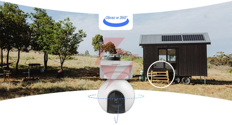 Kamera ip ezviz eb8 pro 4g 4k kit 8mp z panelem słonecznym 8w 4g wi-fi