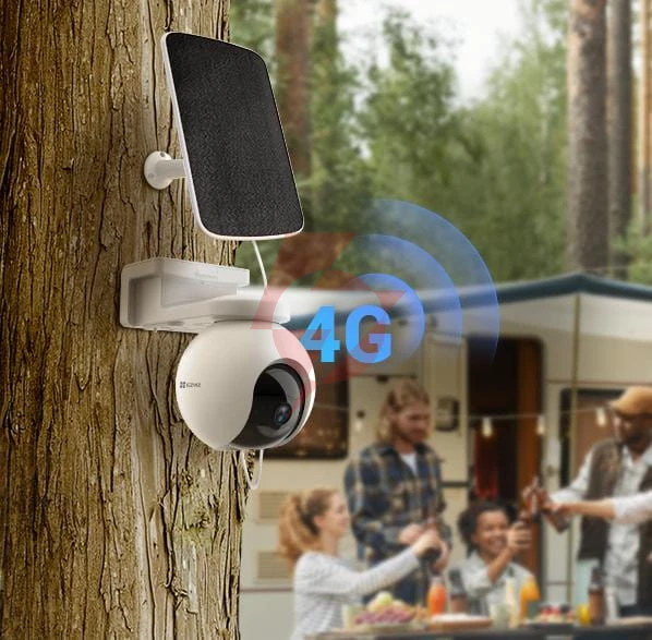 Kamera ip ezviz eb8 pro 4g 4k kit 8mp z panelem słonecznym 8w 4g wi-fi