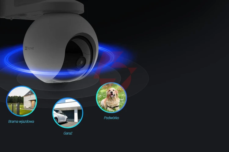 Kamera ip ezviz eb8 pro 4g 4k kit 8mp z panelem słonecznym 8w 4g wi-fi
