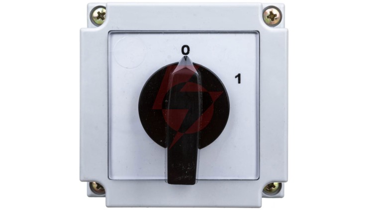 Łącznik krzywkowy 0-1 2P 10A w obudowie 4G10-91-PK R014 63-840395-011