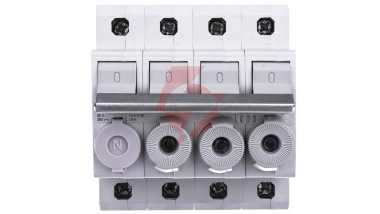 Rozłącznik bezpiecznikowy cylindryczny 4P 10x38mm L95400