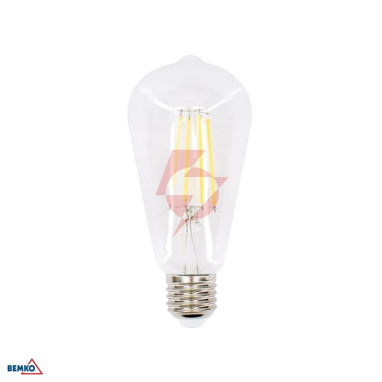 Źródło led filament 230v e27 st64 7w 950lm 2700k 320st