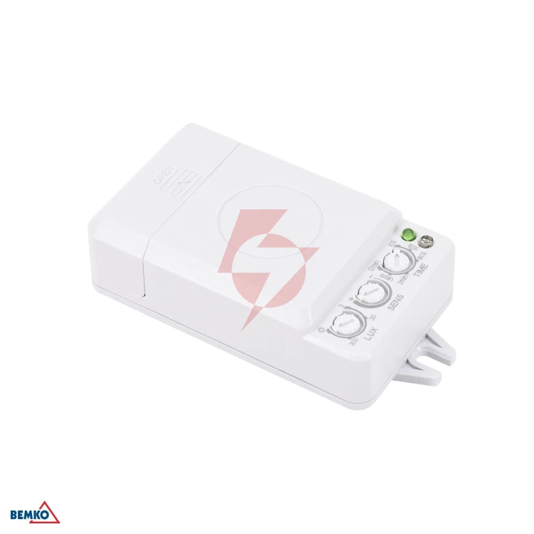 Czujnik mikrofalowy 120w 360* ip20 prostokątny biały 24vdc