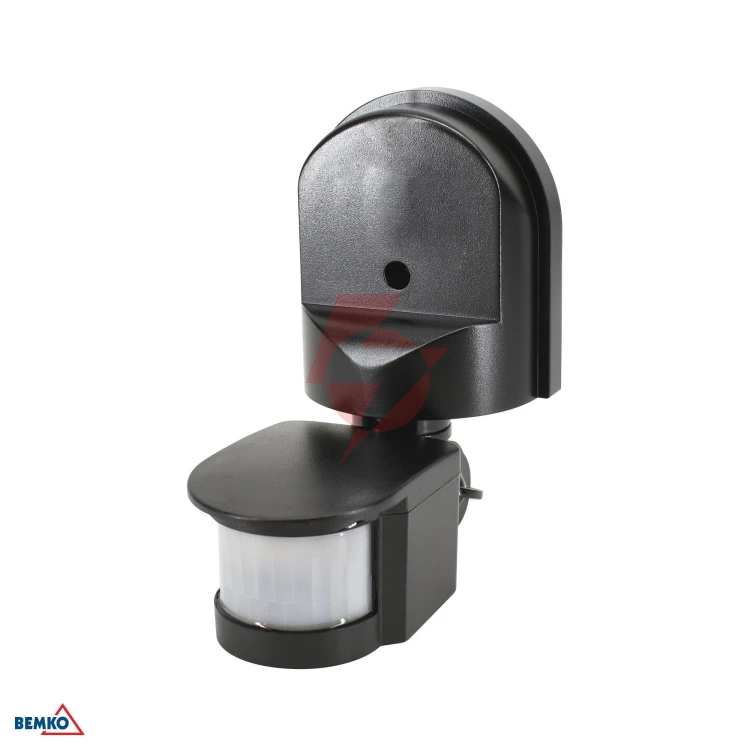 Czujnik ruchu pir 1200w 180* czarny