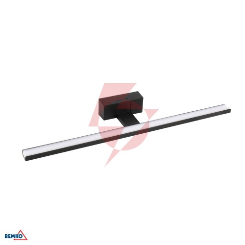 Kinkiet led keira 12w 4000k 60cm ip44 czarny