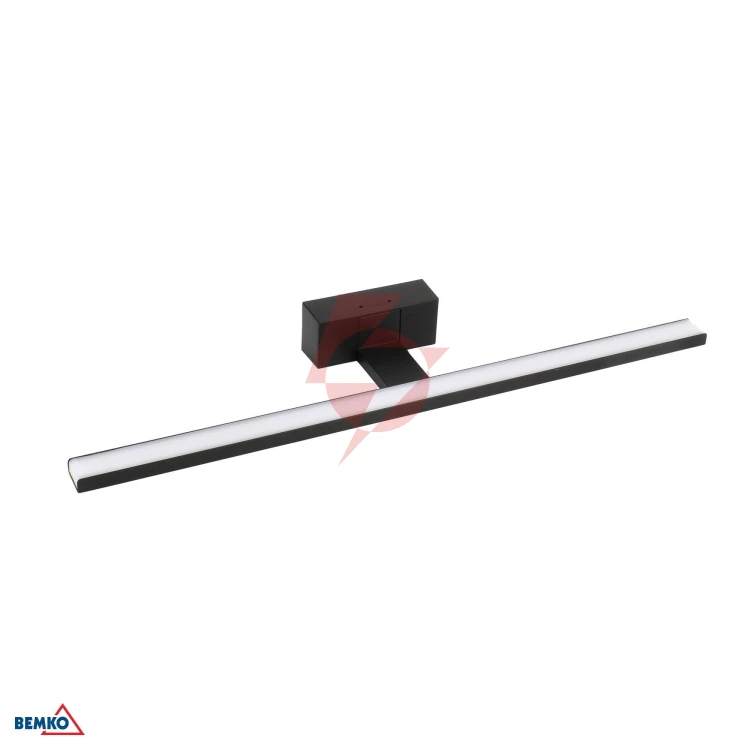 Kinkiet led keira 12w 4000k 60cm ip44 czarny