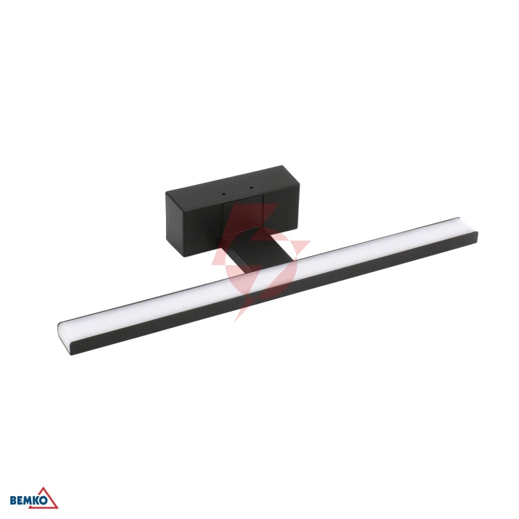 Kinkiet led keira 8w 4000k 40cm ip44 czarny
