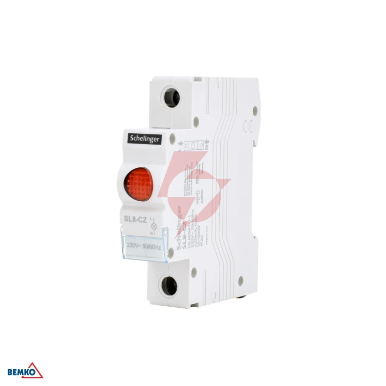 Lampka sygnalizacyjna led sl8 czerwona schelinger