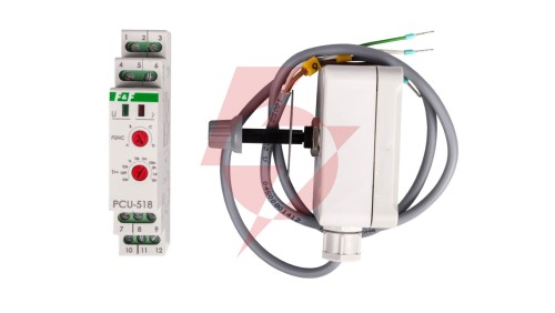 Przekaźnik czasowy 1P 8A 0,1sek-576h 230V AC, 24V AC/DC wielofunkcyjny PCU-518DUO