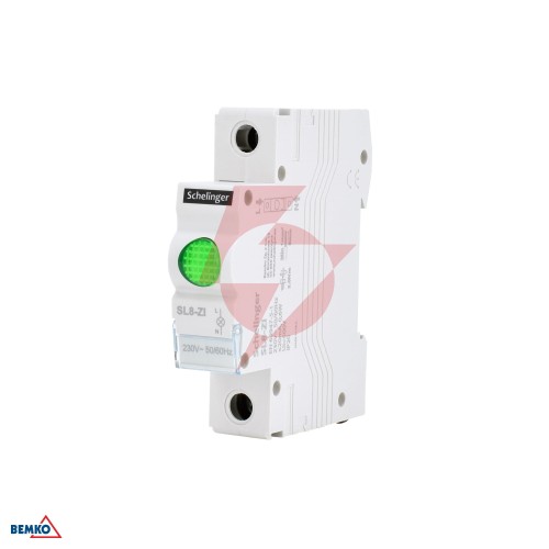 Lampka sygnalizacyjna led sl8 zielona schelinger