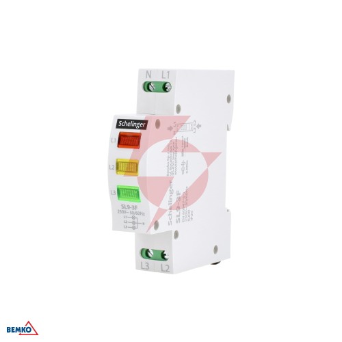 Lampka sygnalizacyjna sl9 3-fazowa schelinger