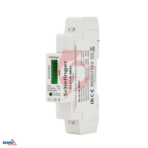 Licznik energii 1 fazowy mid schelinger 45a