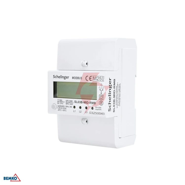 Licznik energii 3 fazowy mid modbus schelinger 100a