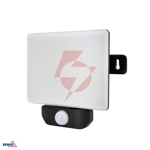 Naświetlacz led lfx 30w 4000k 2700lm ip65 czarny cz. pir