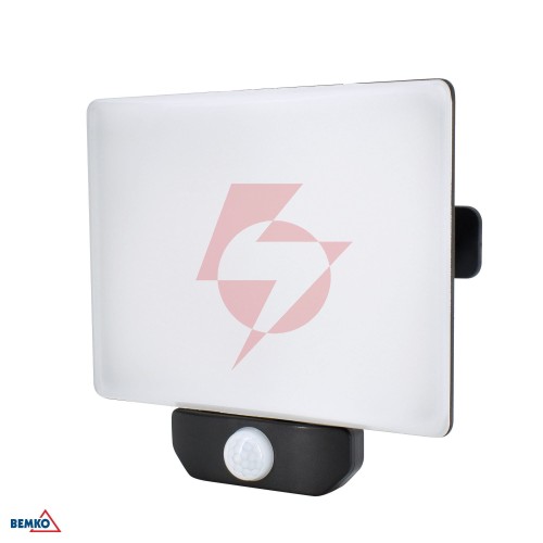 Naświetlacz led lfx 50w 4000k 4500lm ip65 czarny cz. pir