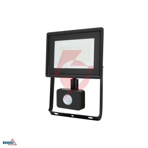 Naświetlacz led smd kastel 30w 4000k 2520lm ip65 czarny cz. pir
