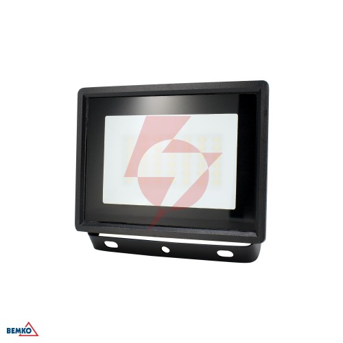 Naświetlacz led smd kastel 30w 6500k 2550lm ip65 czarny
