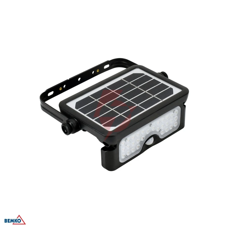 Naświetlacz solarny led solpar 10w 1500lm 4000k ip65 czarny cz. pir
