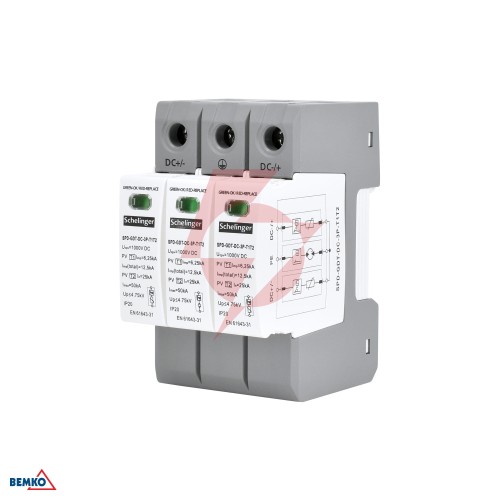 Ogranicznik przepięć 3p 12.5ka dc 1000v schelinger