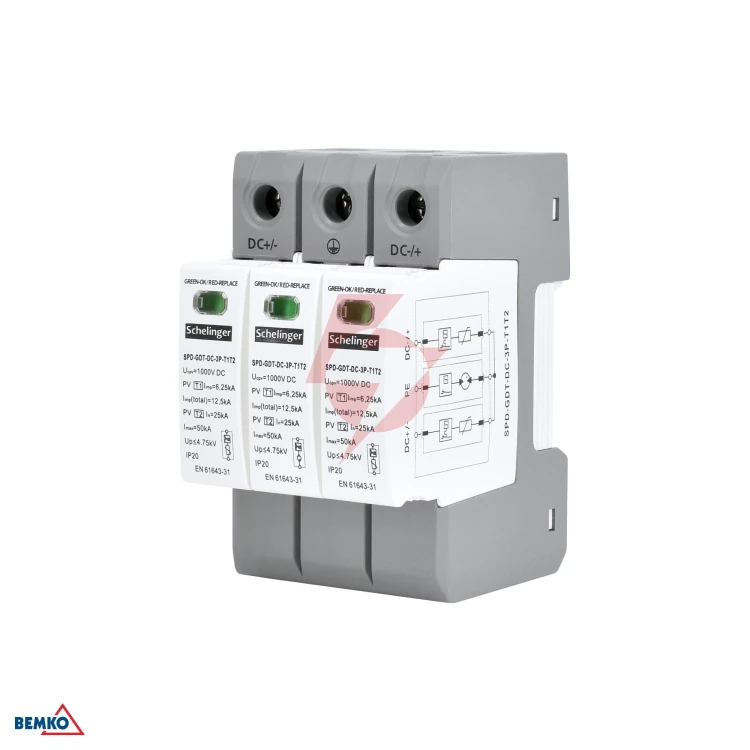 Ogranicznik przepięć 3p 12.5ka dc 1000v schelinger