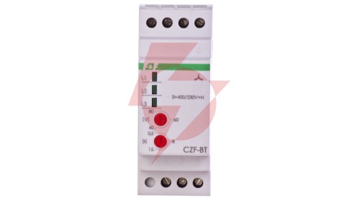 Przekaźnik zaniku i asymetri faz 10A 1P 0,5-5sek 40-80V CZF-BT