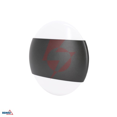 Oprawa elewacyjna valant 10w 4000k 850lm ip65 160x56mm okrągła grafit
