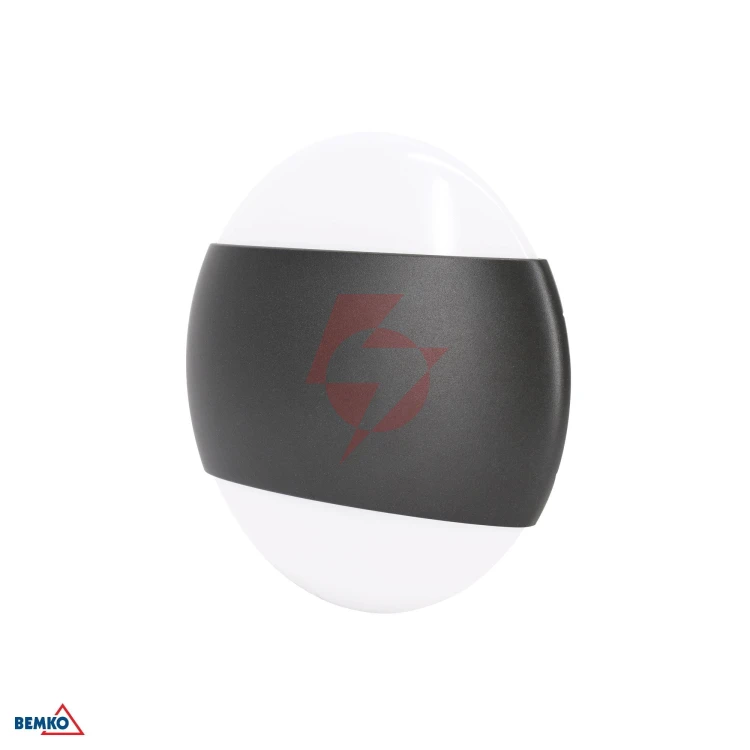 Oprawa elewacyjna valant 10w 4000k 850lm ip65 160x56mm okrągła grafit