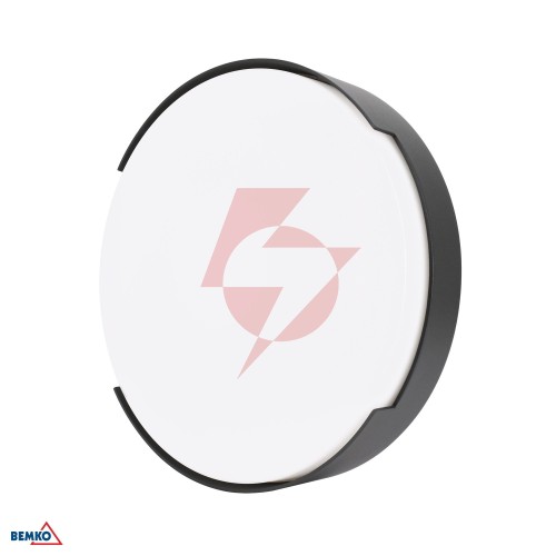 Oprawa elewacyjna valant 16w 3000k 1120lm ip65 250x62mm okrągła grafit