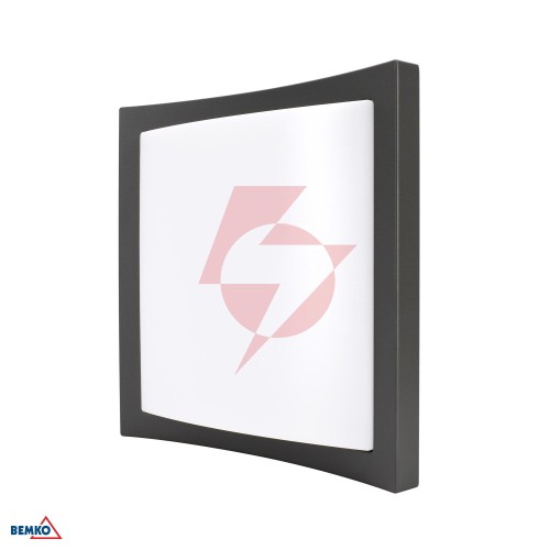 Oprawa elewacyjna valant 20w 3000k 1400lm ip65 243x243x73mm plafon grafit