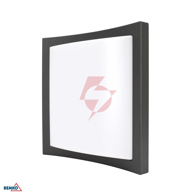 Oprawa elewacyjna valant 20w 3000k 1400lm ip65 243x243x73mm plafon grafit