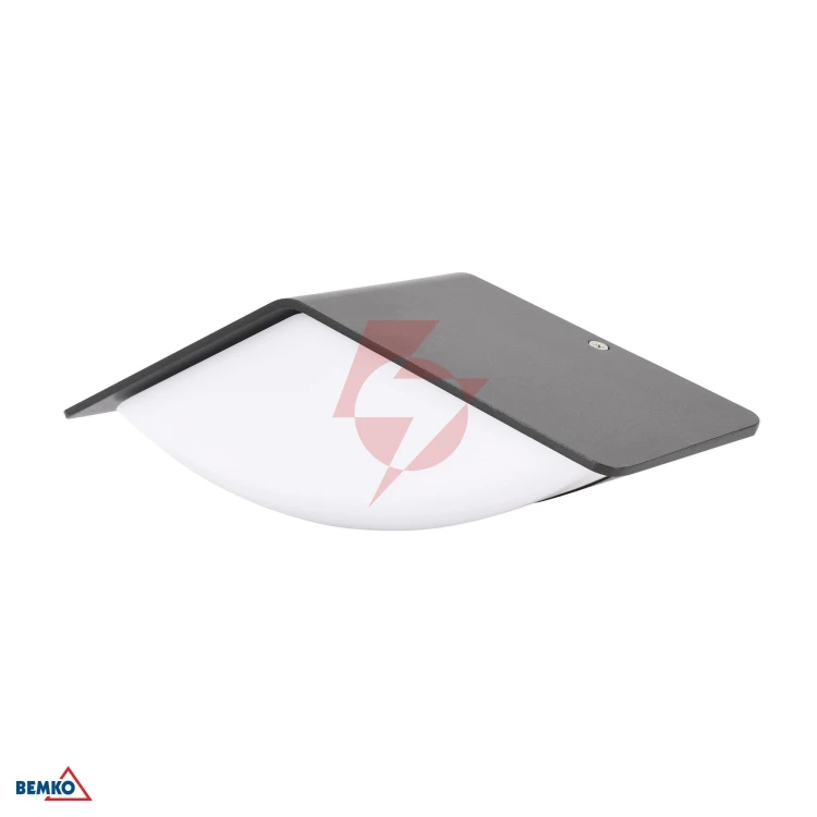 Oprawa elewacyjna valant 8w 3000k 560lm ip65 233x80x90mm kinkiet grafit