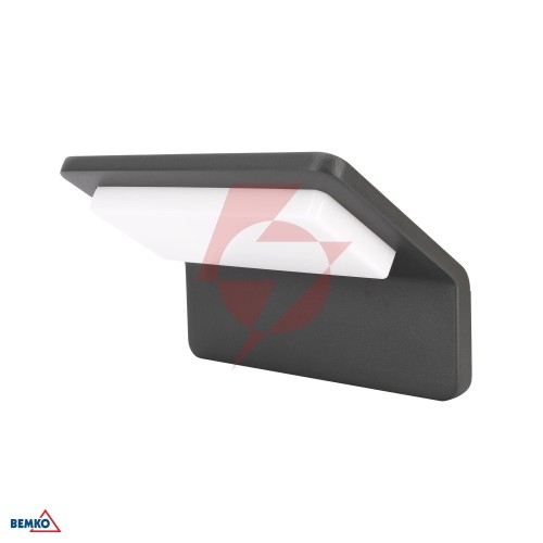 Oprawa elewacyjna valant 9w 3000k 650lm ip65 120x80mm grafit