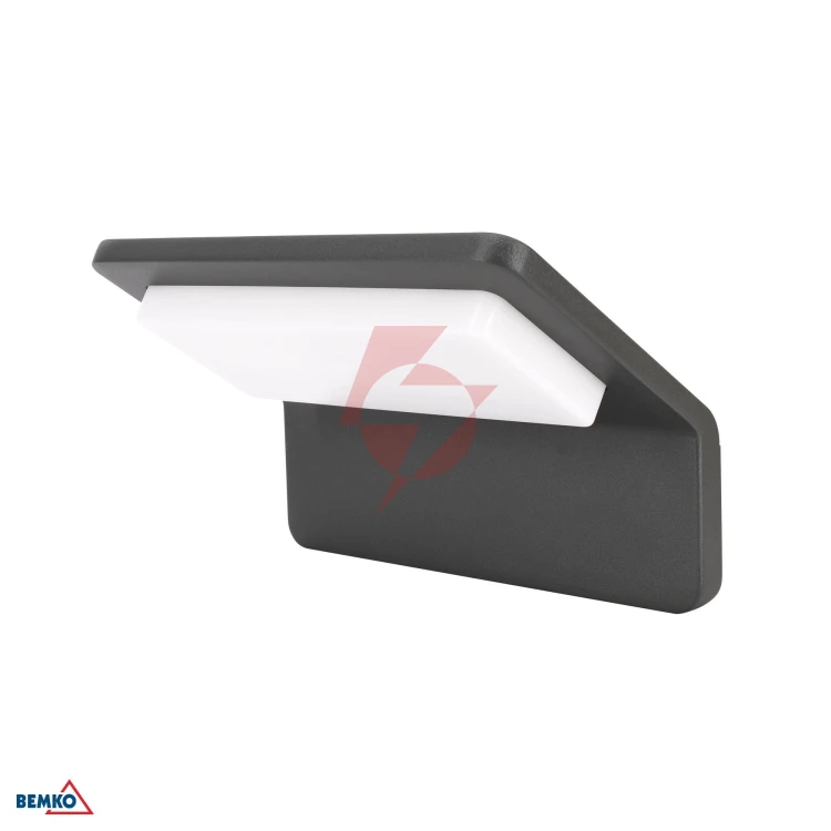 Oprawa elewacyjna valant 9w 3000k 650lm ip65 120x80mm grafit