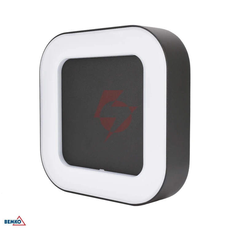 Oprawa elewacyjna valit 10w 3000k 800lm ip65 200x200x46 kwadratowa grafit