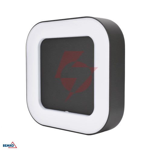 Oprawa elewacyjna valit 10w 4000k 850lm ip65 200x200x46 kwadratowa grafit