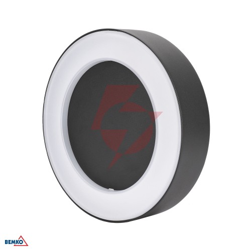 Oprawa elewacyjna valit 10w 4000k 850lm ip65 200x45mm okrągła grafit