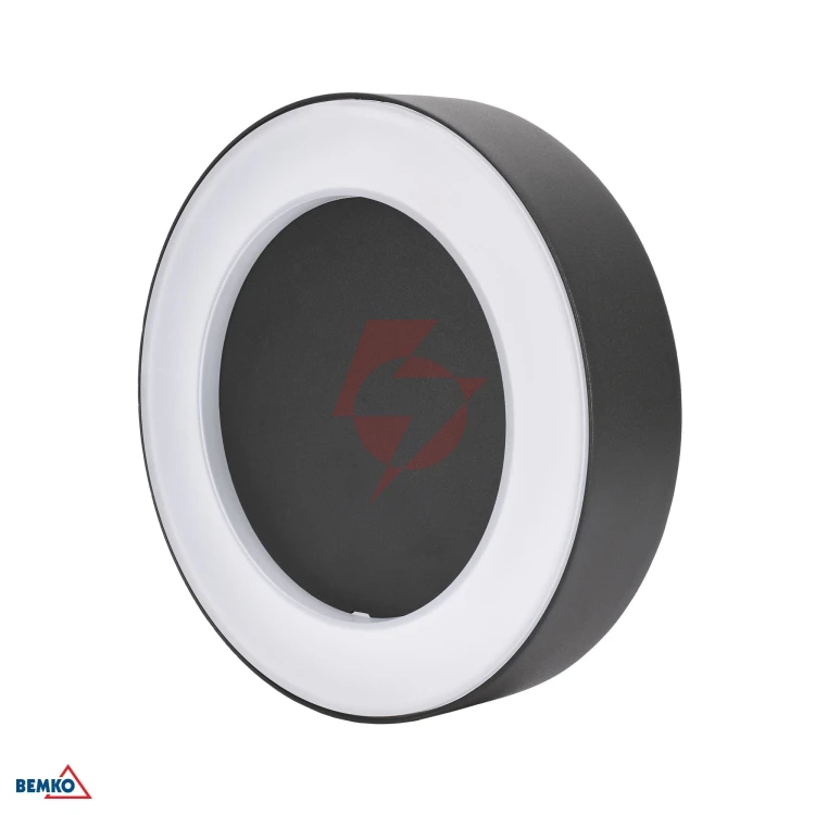 Oprawa elewacyjna valit 10w 4000k 850lm ip65 200x45mm okrągła grafit