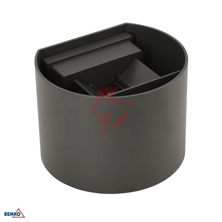Oprawa elewacyjna valit 12w 4000k 1100lm ip65 100x110x130 owalna grafit