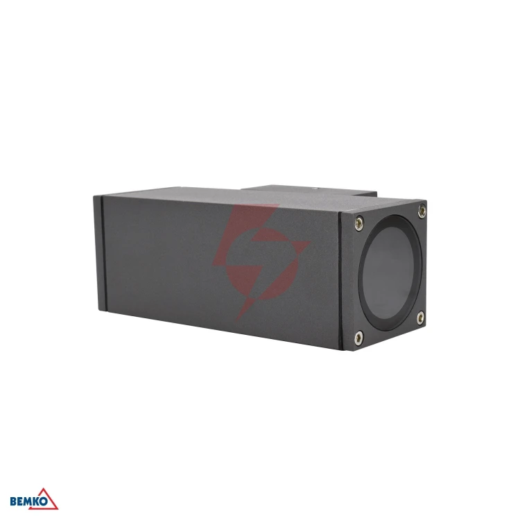 Oprawa elewacyjna valit 2xgu10 ip65 160x60x88 kinkiet grafit