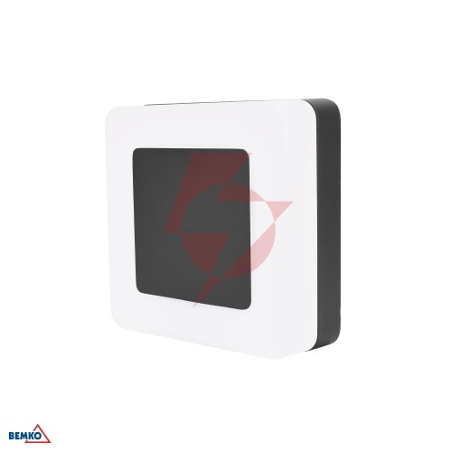 Oprawa elewacyjna valit 8w 3000k 640lm ip65 151x50x151mm kwadratowa grafit