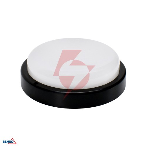Oprawa led kanlo okrągła 12w 4000k 1150lm ip54 czarna cz. mikr.