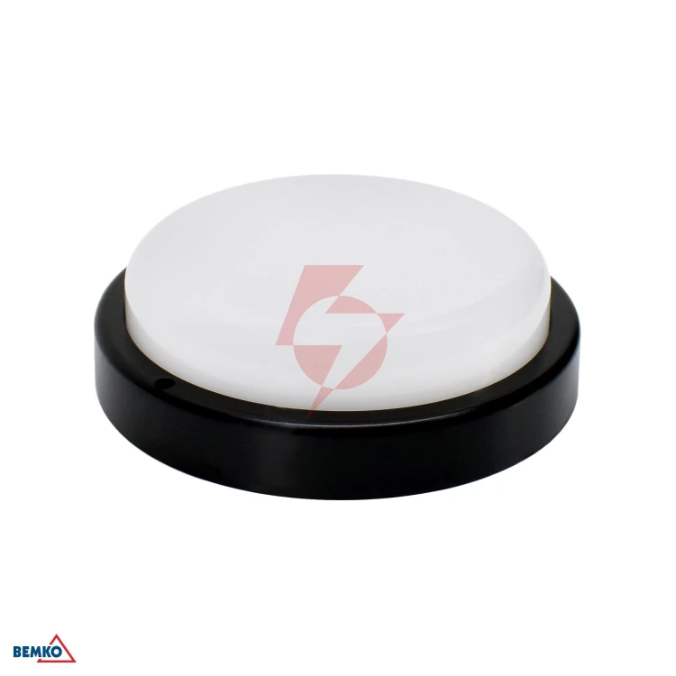 Oprawa led kanlo okrągła 12w 4000k 1150lm ip54 czarna cz. mikr.