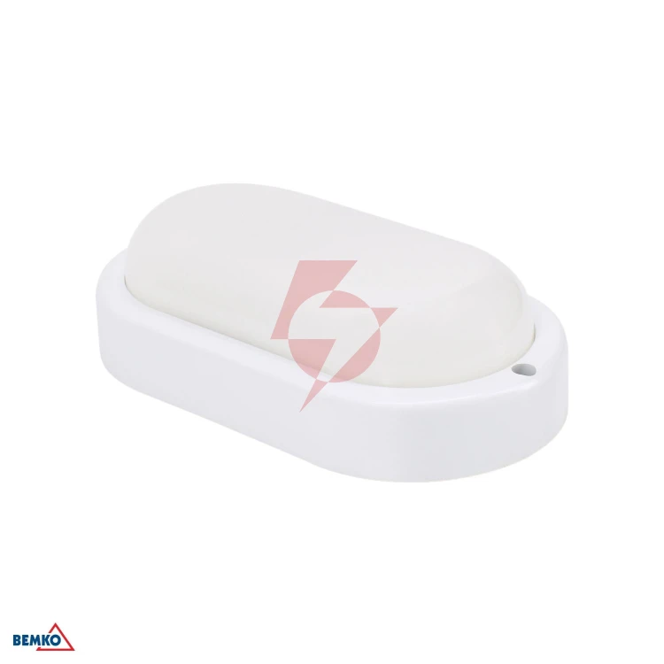 Oprawa led kanlo owalna 8w 4000k 760lm ip54 biała
