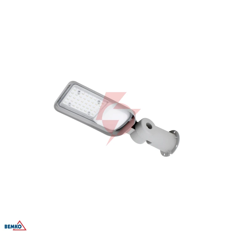 Oprawa uliczna led bemko jazmin 30w 4000k 4050lm ip65 jasnoszara