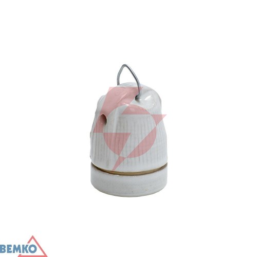 Oprawka ceramiczna e27 z uchwytem
