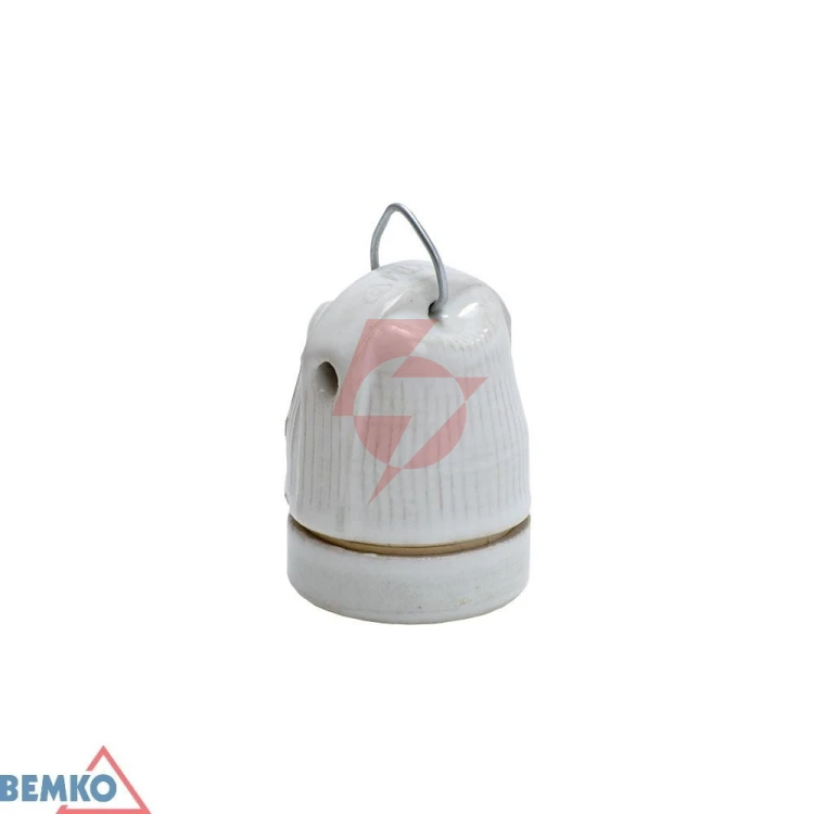 Oprawka ceramiczna e27 z uchwytem