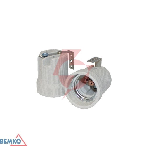Oprawka ceramiczna e27 z uchwytem u