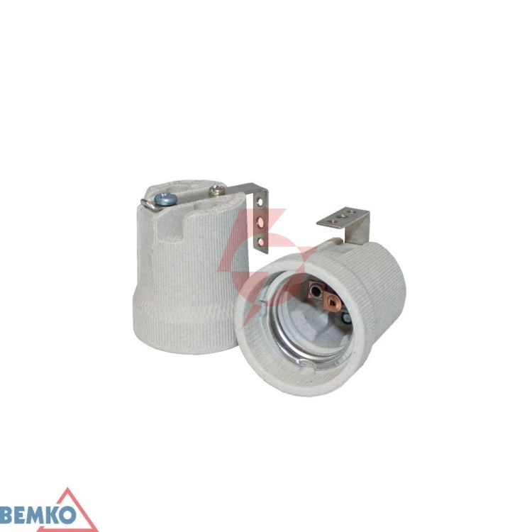 Oprawka ceramiczna e27 z uchwytem u